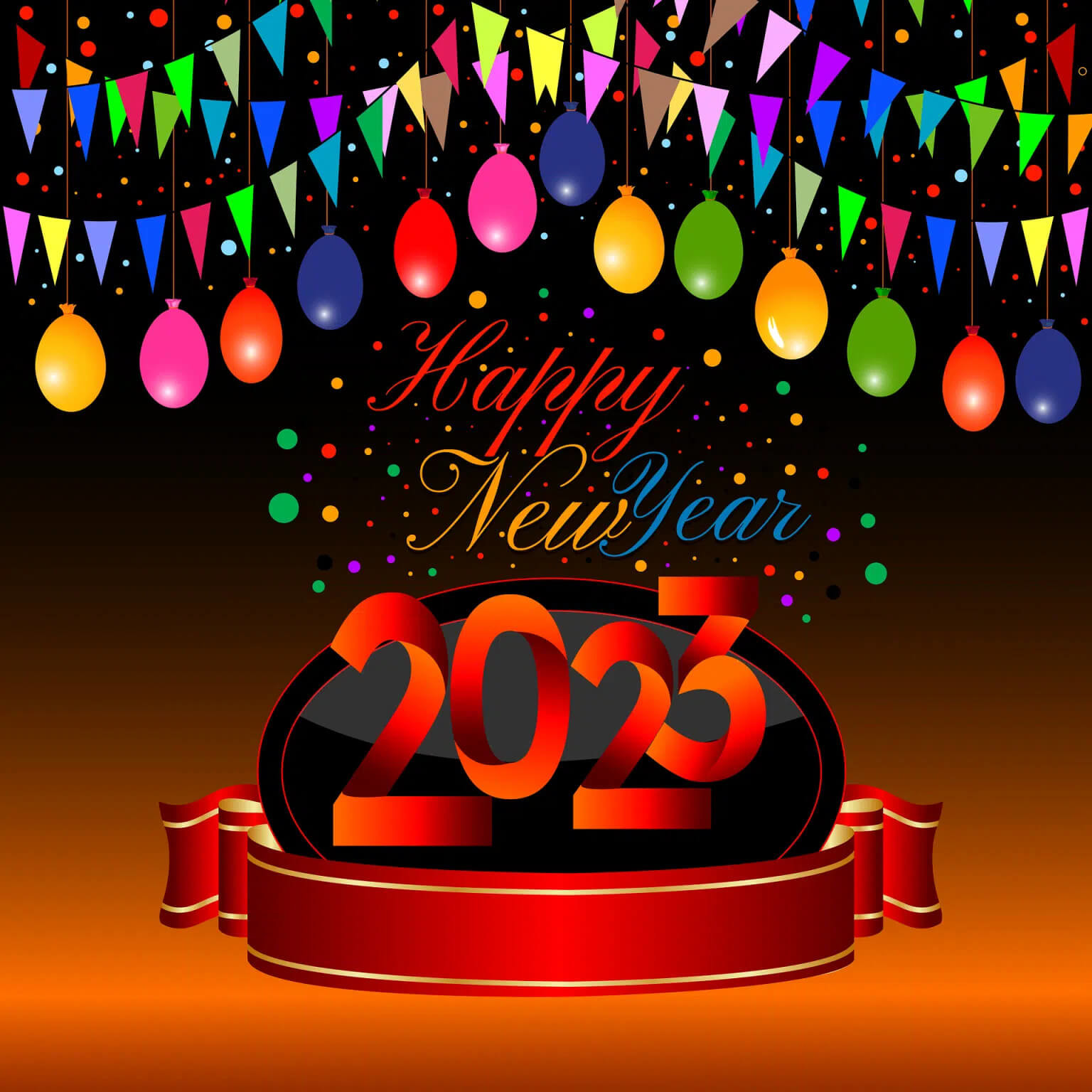 Aviso del día de fiesta del Año Nuevo 2023