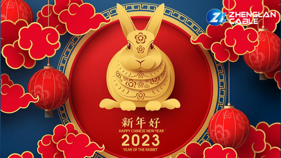 Aviso chino del día de fiesta del festival de primavera 2023