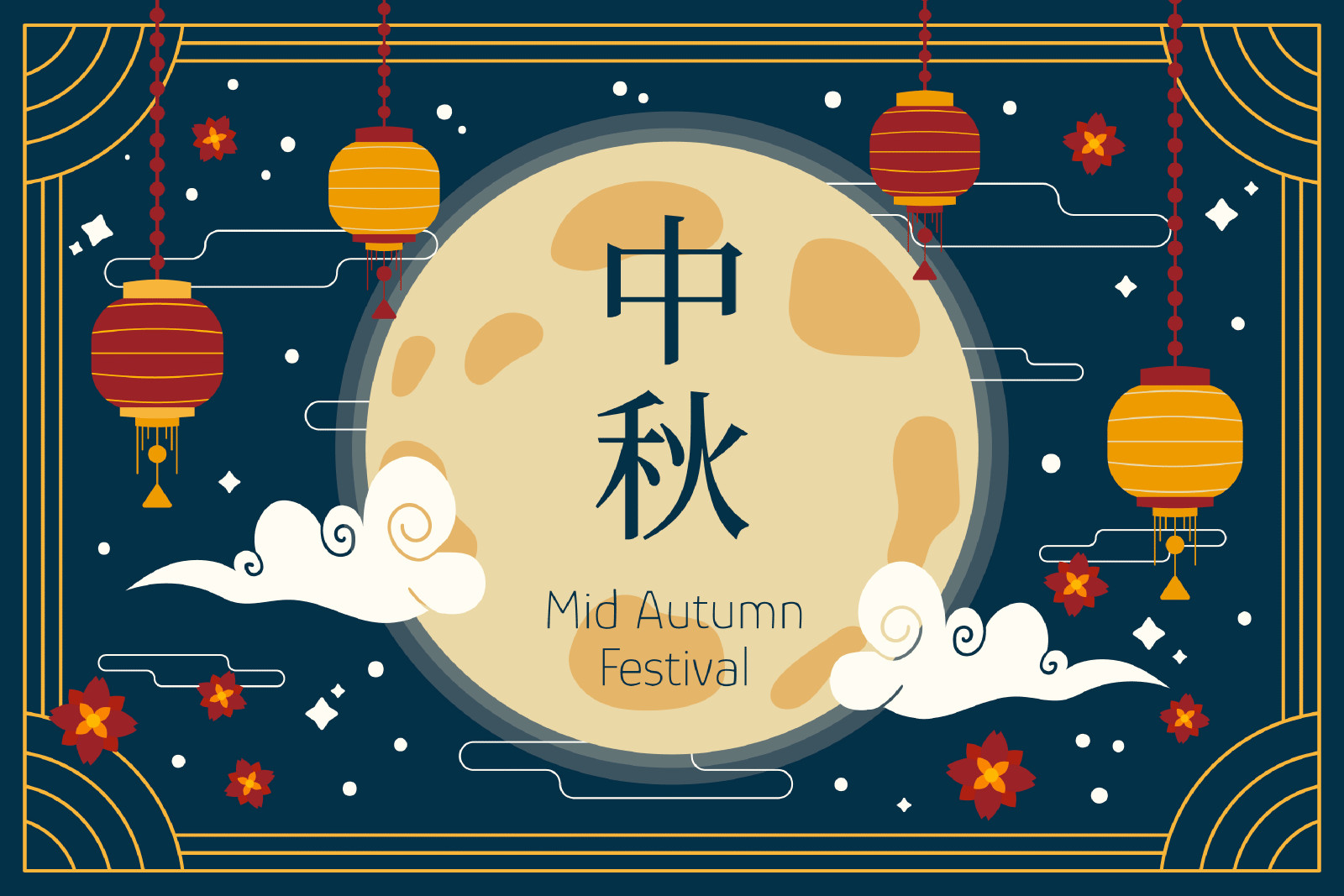 Notificación de las vacaciones del Festival del Día de Medio Otoño chino de 2024