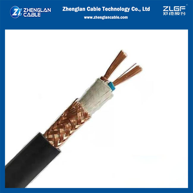 Aplicación de la capa de blindaje en el cable de control
