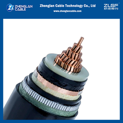 Cable de alimentación de voltaje medio de 30 KV Aislamiento XLPE/PVC SWA/STP armadura 1x25 mm2 Cobre de un solo núcleo MV