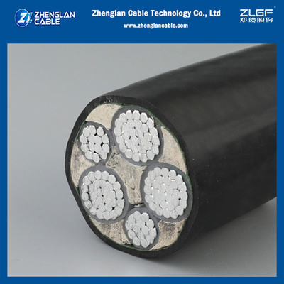 base de aluminio aislada multifilar del cable de transmisión de 1kv Xlpe subterráneo Unarmored