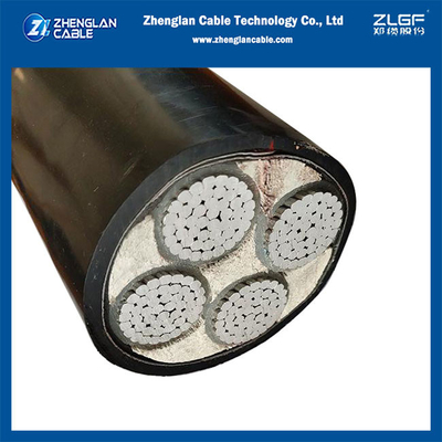 4Cx70mm2 Xlpe aisló tensión 630mm2 de la base de aluminio multifilar del cable de transmisión la baja