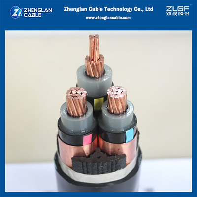 Cable subterráneo MV N2XSY 6/10KV 3x70mm2 CU/SC/XLPE/SC/CTS/PE IEC60502-2