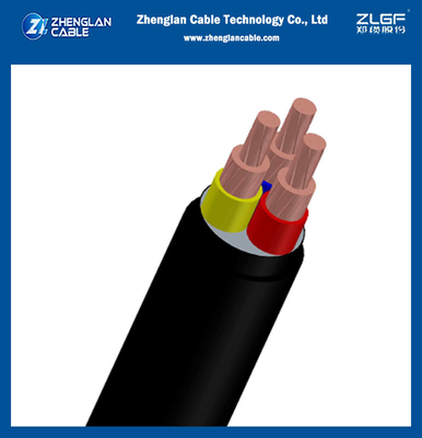 0.6/1KV Cables de baja tensión de cobre Xlpe aislados con envoltura de PVC 3Core para IEC 60228, IEC 60502-1 (CU/XLPE/PVC)