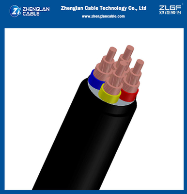 0.6/1KV Cables de alimentación de baja tensión de cobre Xlpe aislados con envoltura de PVC 3 núcleos + 1 ((CXV) para IEC 60228, IEC 60502-1