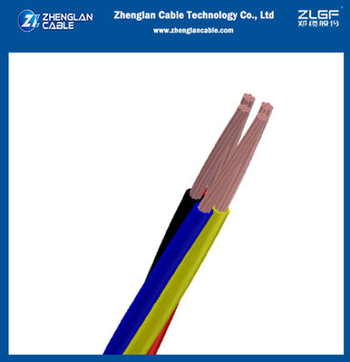 0.6/1KV Cables de alimentación aislados de cobre PVC de baja tensión 4Core Quadruplex (CV) para la norma IEC 60228; IEC 60227 ((CU/PVC)