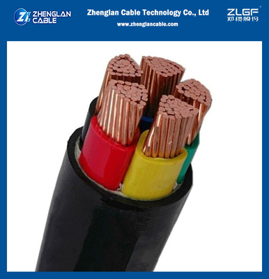 5 núcleos XLPE aislado con revestimiento de PVC Cable de cobre no blindado 0.6/1kV IEC 60228 IEC 60502-1