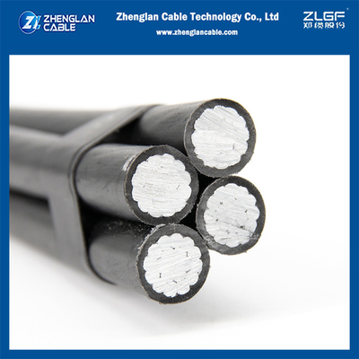 Cable de servicio aéreo cuádruple AL/XLPE Cable de servicio aéreo 4X35MM2