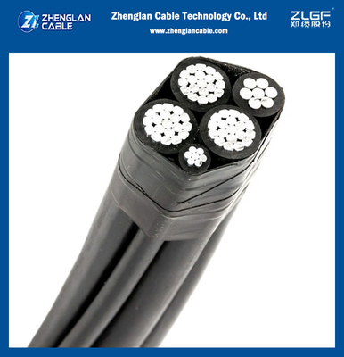 AL/XLPE aislamiento de baja tensión del conductor del paquete aéreo ABC cable 3x25 54.6 16mm2 NFC 33-209 para compras B2B