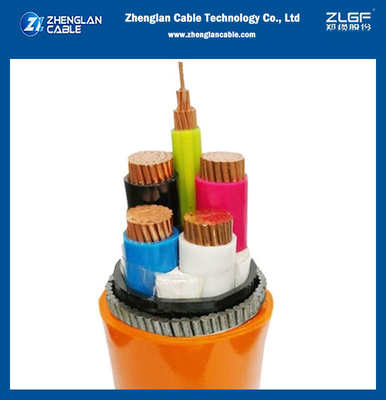 Aprobación IEC 60502 N2XH Cable de alimentación de halógenos cero y bajo humo con cuatro núcleos XLPE aislado