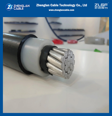 Cables aislados por encima de la cabeza 15kV 25KV 35KV 3 capas AAC conductor XLPE aislamiento HDPE chaqueta exterior alambre de árbol