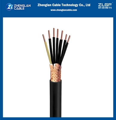 0.6/1KV CU/PVC/PVC 7x2,5 mm cuadrados de cable de control con alambre de cobre trenzado escudo IEC60502-1