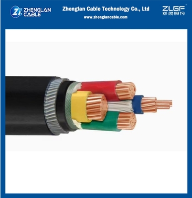 0.6/1kv CU/XLPE/SWA/PVC LV Cable de alimentación Cable subterráneo XLPE alambre de acero aislado blindado 4x70sqmm IEC60502-1