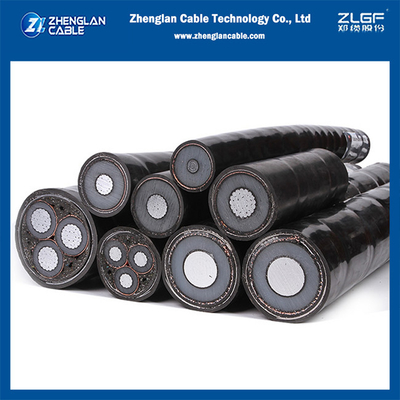 12/20KV XLPE CWS aislado con pantalla de cable de alimentación MV NA2XSY 1 núcleo 1x300/25mm2 IEC60502-2
