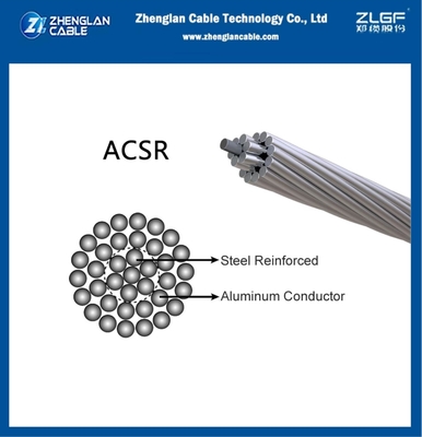 ACSR Conductor desnudo Acero conductor de aluminio reforzado 120/20mm2 AL26/2.44 ST7/1.90 BS215