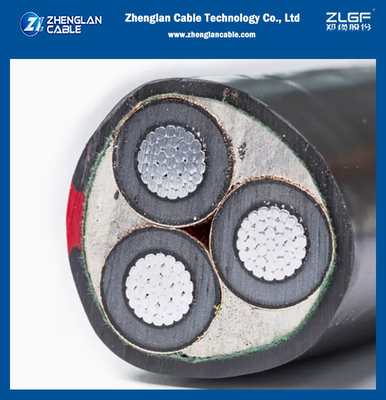 11kv 15kv 20kv 33kv 35kv Cable de energía de voltaje medio 3 núcleos Conductor de cobre y aluminio XLPE aislado Cable eléctrico blindado LSZH Cable XLPE