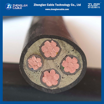 Cables aislados XLPE Cable de alimentación de núcleo múltiple 3x25+1x16mm2 IEC60502-1