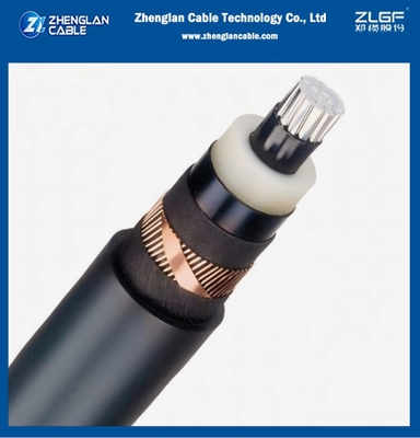 8.7/15kv Cable de alimentación de voltaje medio YJLSV1x185/25mm2AL/SC/XLPE/SC/PVC/CWS/CTS/PVC IEC 60502-2