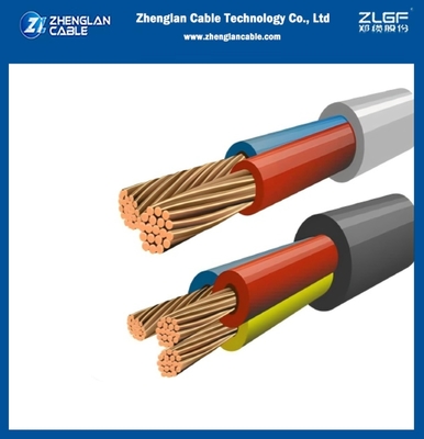 Cu/XLPE/PVC de baja tensión 3x16 mm cuadrados de núcleo único XLPE aislado con cubierta de PVC Cable conductor de cobre IEC60502-1