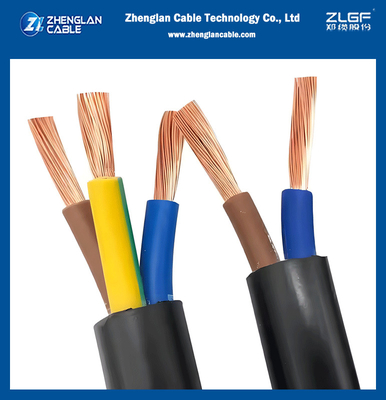 Cable RV-K con cubierta de PVC flexible 0.6/1KV para entornos industriales, con forma de conductor circular