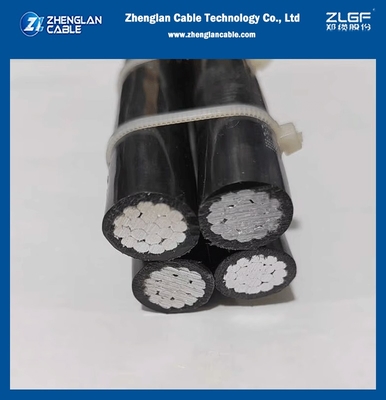 Cable Aislado Aéreo 0.6/1kV Norma NFC 33-209 Aislamiento XLPE Cable ABC 3X50mm2+54.6mm2