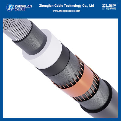 Cable de energía de aluminio MV sin armadura NA2XS(F)2Y 1x120mm2 12/20KV IEC60502-2
