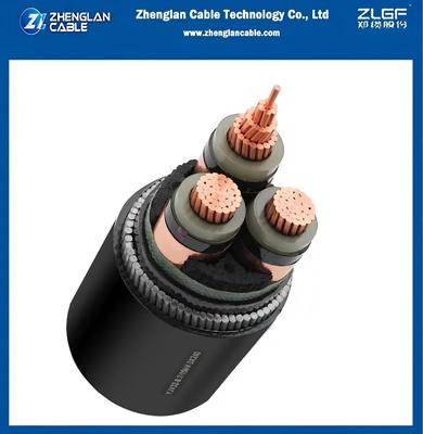 Cable de tensión media 8.7/15kv Conductor de cobre xlpe aislamiento swa cubierta de PVC blindada CU/SC/XLPE/SC/PVC/SWA/PVC 3x70mm2 IEC 60502-2