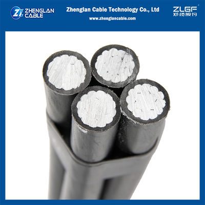 1KV Cables aislados aéreos XLPE Cables aislados aéreos 4x16mm2 NFC33-209 de fábrica