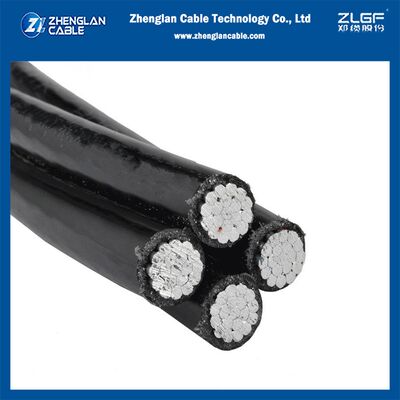 4x70mm2 0.6/1KV AAC/XLPE (LXS) Cable incluido aéreo NFC 33-209 Cable aislado de arriba para distribución de energía