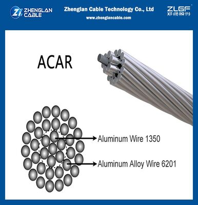 Conductor ACAR de cable eléctrico de bajo consumo energético 30/7 con normas ASTM B524B524M que ofrece propiedades mecánicas superiores