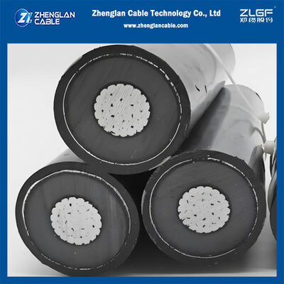 12/20KV 3x1x150mm2 Tensión media (HTA) Cable de aluminio retorcido NFC 33-226 Uso subterráneo