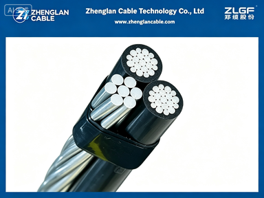 0.6/1kV AAC/XLPE+AAC/XLPE+AAAC 2X2+2AWG Cables de caída de servicio aéreo triplex
