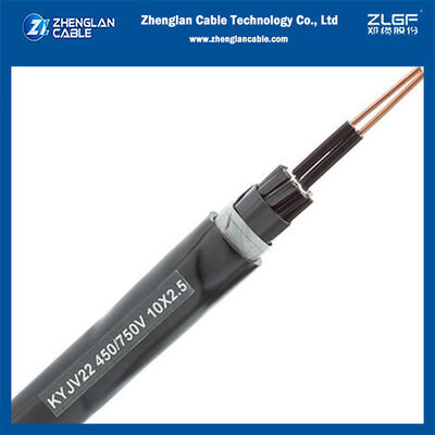 Cable de control aislado XLPE de 0,6/1kV Conductor de cobre recubierto de PVC - Cable de control blindado para centrales eléctricas