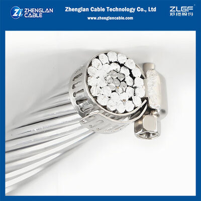 Conductor desnudo aéreo ACSR de resistencia común para transmisión de energía - Conductor de aluminio Cable de línea aérea reforzado con acero ASTM B232 IEC 61089