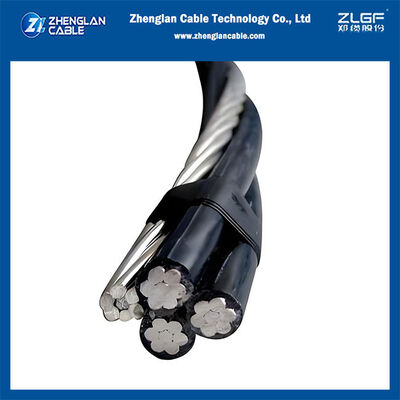 Cable combinado aéreo (ABC) Cable aislado aéreo de 0,6/1 kV - Cable ABC de cuatro núcleos para red de distribución de bajo voltaje
