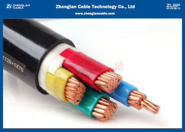 Área nominal: IEC aislado PVC Unarmoured 60502-1 (CU/PVC/NYY/N2XY) del cable de transmisión del LV de cuatro corazones 4*1.5~4*400mm2 (0.6/1KV)