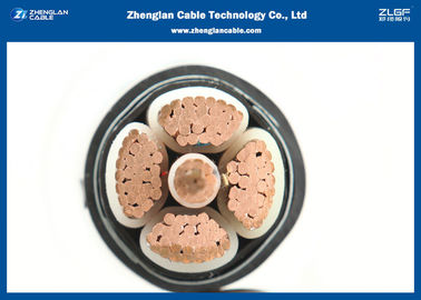 El LV 5C XLPE aisló el cable de transmisión forrado PVC (Amoured) (AL/CU/PVC/XLPE/LSZH/STA/NYBY/N2XBY)