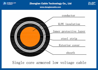 Área nominal: cable de transmisión aislado sola base de /Armoured del cable de 10~630mm2 0.6/1KV LV (CU/PVC/XLPE/STA/NYBY/N2XBY))