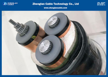 3C el voltaje medio de aluminio del conductor XLPE telegrafía, el cable acorazado 8.7/15kV (CU/XLPE/LSZH/STA/NYBY/N2XBY)