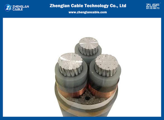Al Xlpe Cws Pvc 18/30(36) cable de transmisión medio del voltaje del kilovoltio 3Cx95sqmm