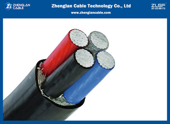 El Pvc de aluminio del cable de transmisión de la baja tensión IEC60502-1 4x6sqmm forró