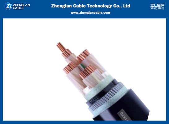 cable de transmisión de la baja tensión de 1kv CU/XLPE/PVC/SWA/PVC 4x25sqmm IEC60502-1