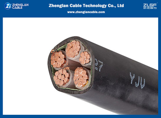 0.6/1 (1,2) cables de transmisión de la baja tensión del Cu del kilovoltio 3x95+1x70sqmm LSOH aislado XLPE forraron