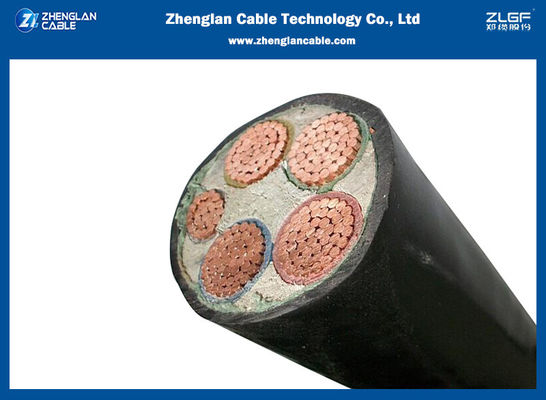 bajo cable resistente al fuego del cable de transmisión de la tensión 4x70+1x35sqmm Cu/Xlpe/Pvc