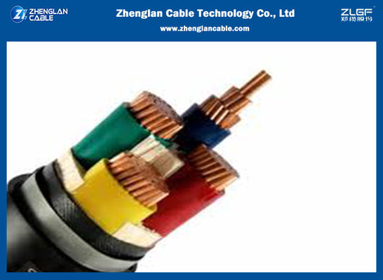4x10sqmm cable acorazado CU/XLPE/PVC/SWA/PVC ISO 9001 2015 de la base de la SWA 4