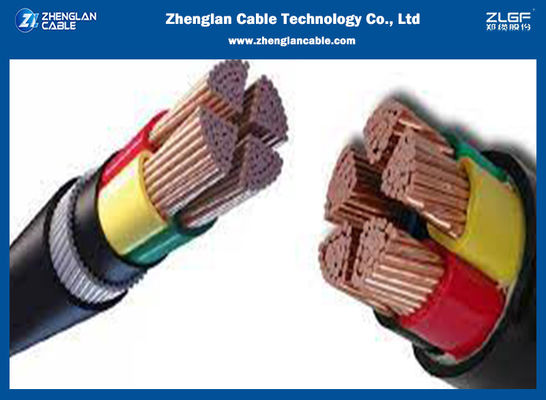 9001:2015 del cable de transmisión de la baja tensión de 0.6/1KV CU/XLPE/PVC/SWA/PVC 4x70sqmm ISO