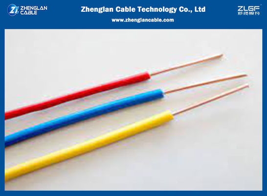 Alambre y cable ISO 9001 2015 del edificio de Class 2 CU/PVC BV 10sqmm del conductor