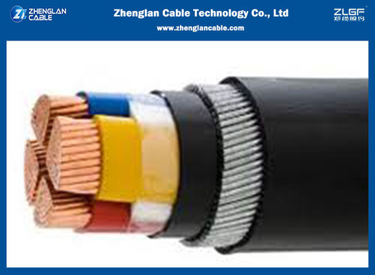 Cable de transmisión de la baja tensión de CU/XLPE/PVC/SWA/PVC 4x50sqmm ISO 9001 2015
