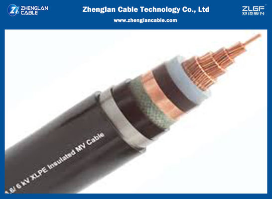 Monoconductor 15 kilovoltios el 100% SWA/STA/XLPE aisló el cable de transmisión 1x50sqmm IEC60502-2